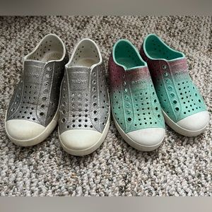 Girls Native shoes bundle size 11